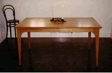 Custom hardwood dining table