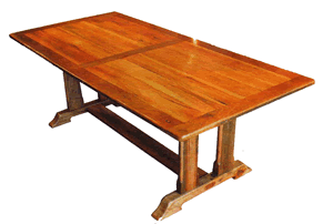 Custom hardwood dining table